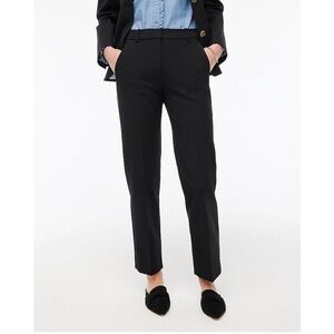 J Crew Factory Kallie Straight Leg Pants Black EUC Sz 10